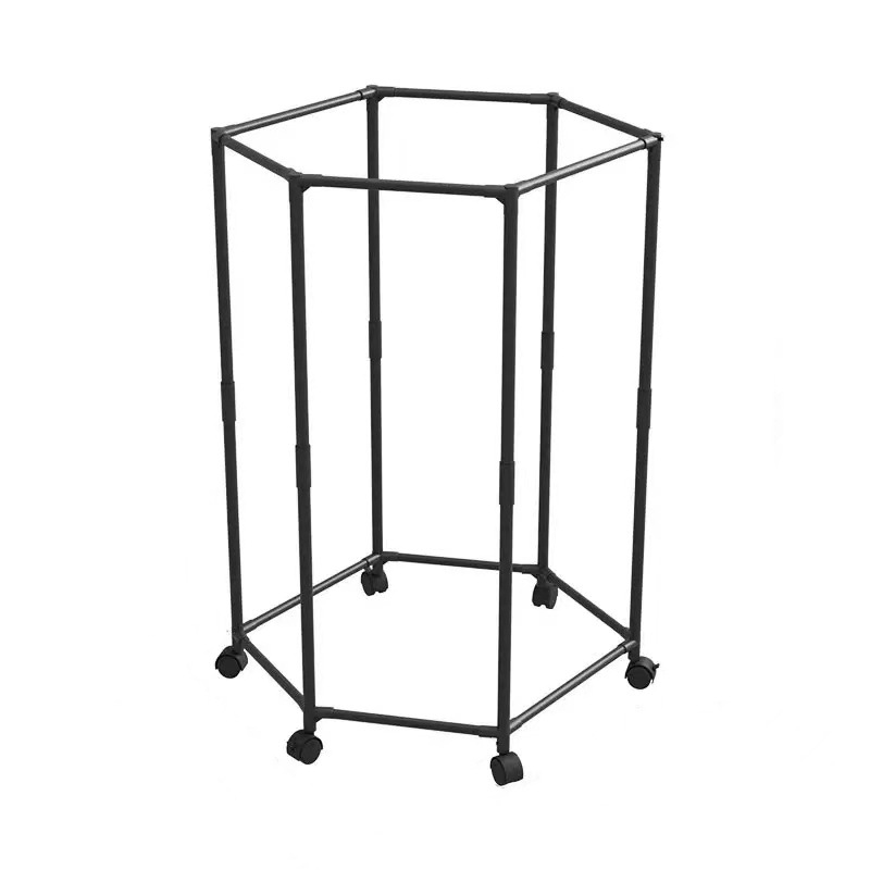 Cross-Border Daily Necessities Clothes Drying Rack Hexagonal Floor-Standing Simple Rotating Clothes Rack Multi-Functional Movable Clothes Storage