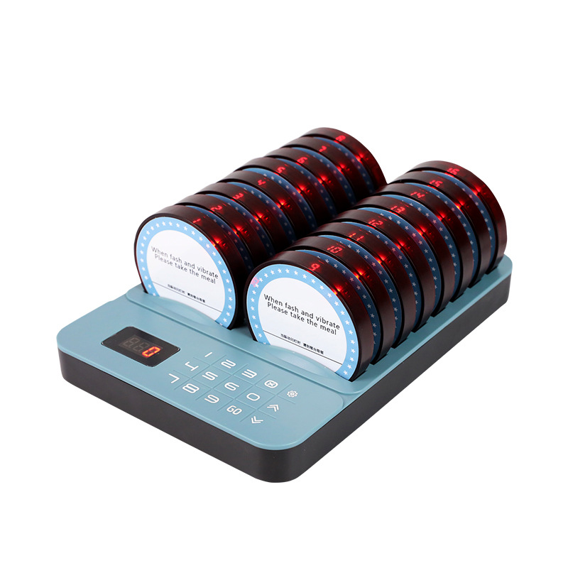 Wireless Food Pickup Device for Cafes, Milk Tea Shops, Food Courts, Food Pickup Frisbee, Vibrating Disc, Wireless Pager, Food Pickup Device