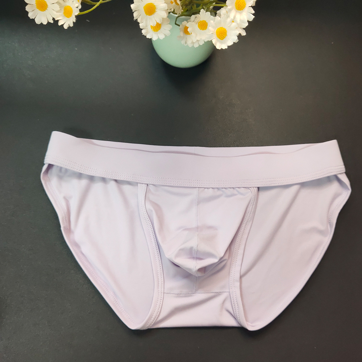 Men's Thong Foreign Trade Sexy Underwear Nylon Briefs Show Big Men's T-Pants