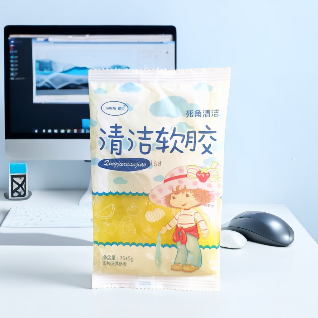 Car Cleaning Air Vent 70g Single Piece Cleaning Soft Gel Vent Cleaning Soft Gel Keyboard Cleaning