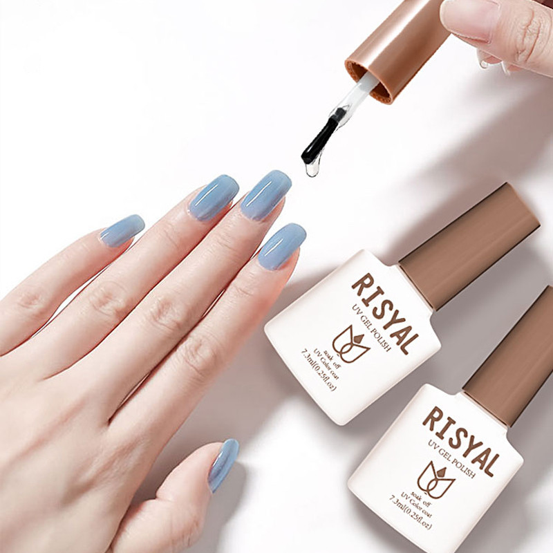 RISYAL nail art functional glue anti-scratch reinforcement frosted seal layer nail glue primer anti-spill glue nail oil glue wholesale