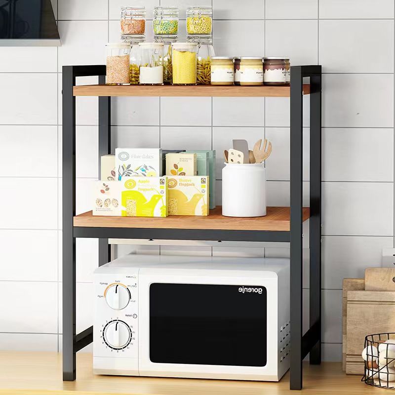 Kitchen Rack Microwave Oven Multi-Layer Household Storage Rack Countertop Oven Rack Spice Storage Rack Cross-Border Wholesale