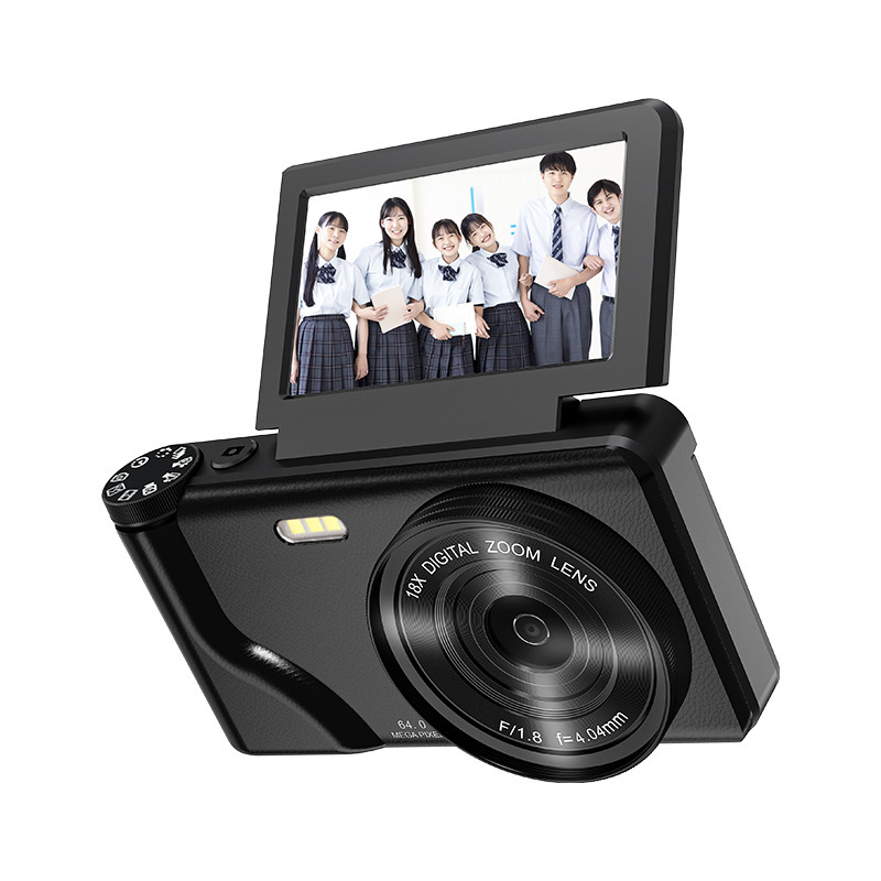 Cross-Border Metal Retro Digital Camera Ultra-High Definition Entry-Level Student Camera Flip Screen Students Must-Have