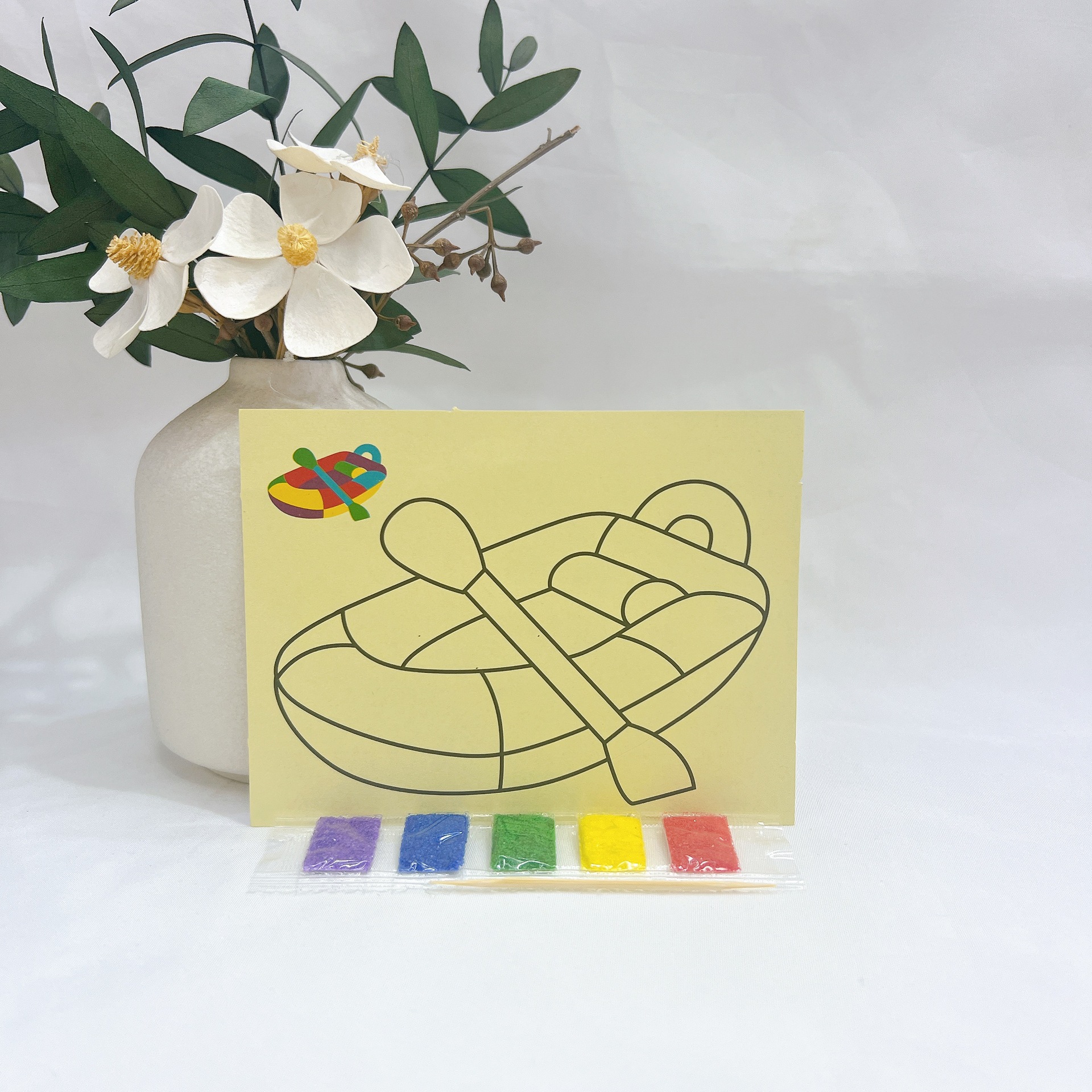 Children's Color Sand Painting DIY Handmade Educational Sand Painting Toy Kindergarten Art Painting Enlightenment Science and Education Toy Award