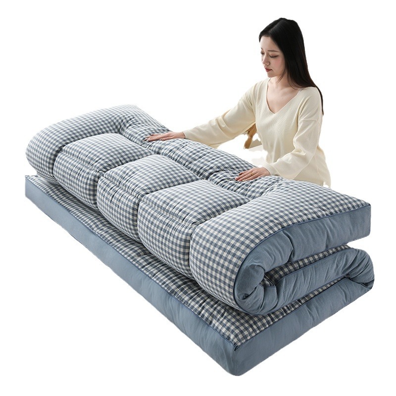 Cross-Border Mattress Soft Pad for Home Use, Thickened and Warm, Single Student Dormitory Special Folding Mattress Pad for Winter