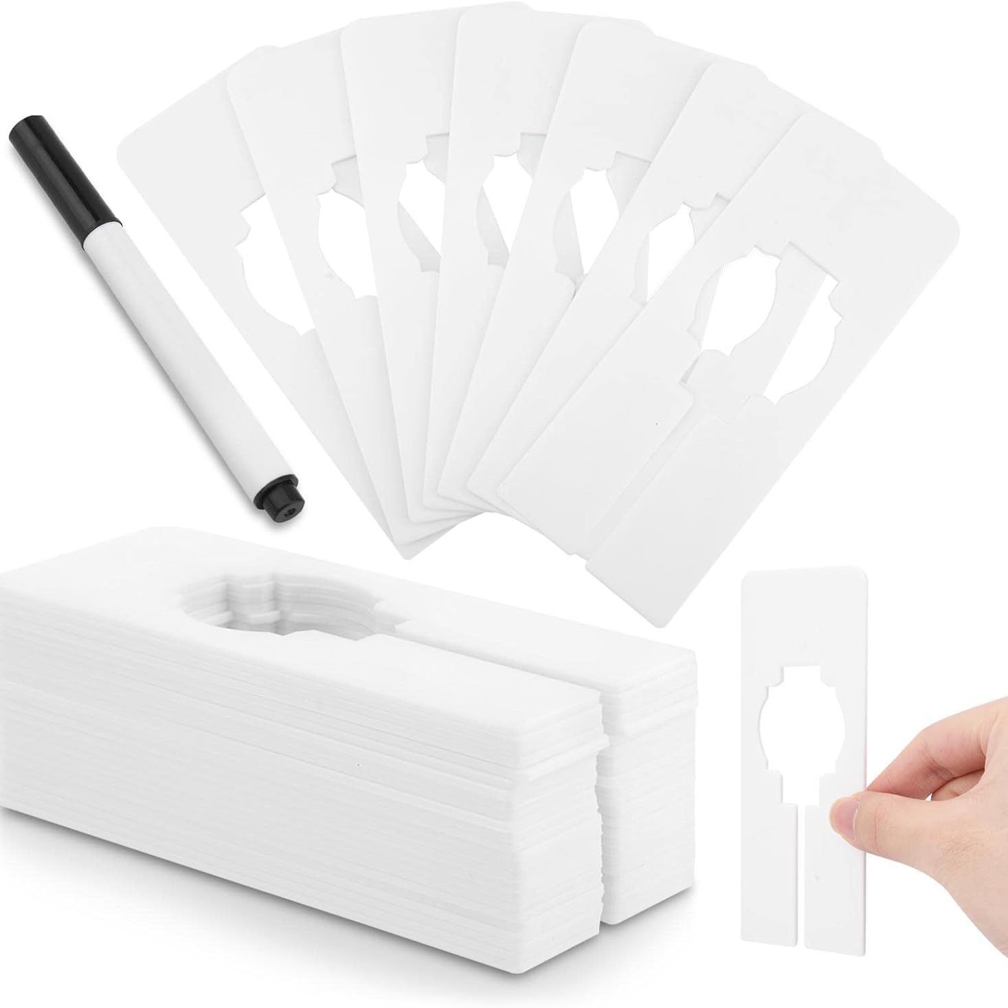 Square Partition Plate Clothing Plastic Partition Ring Clothing Size Partition Plate Multi-Color Spot Label