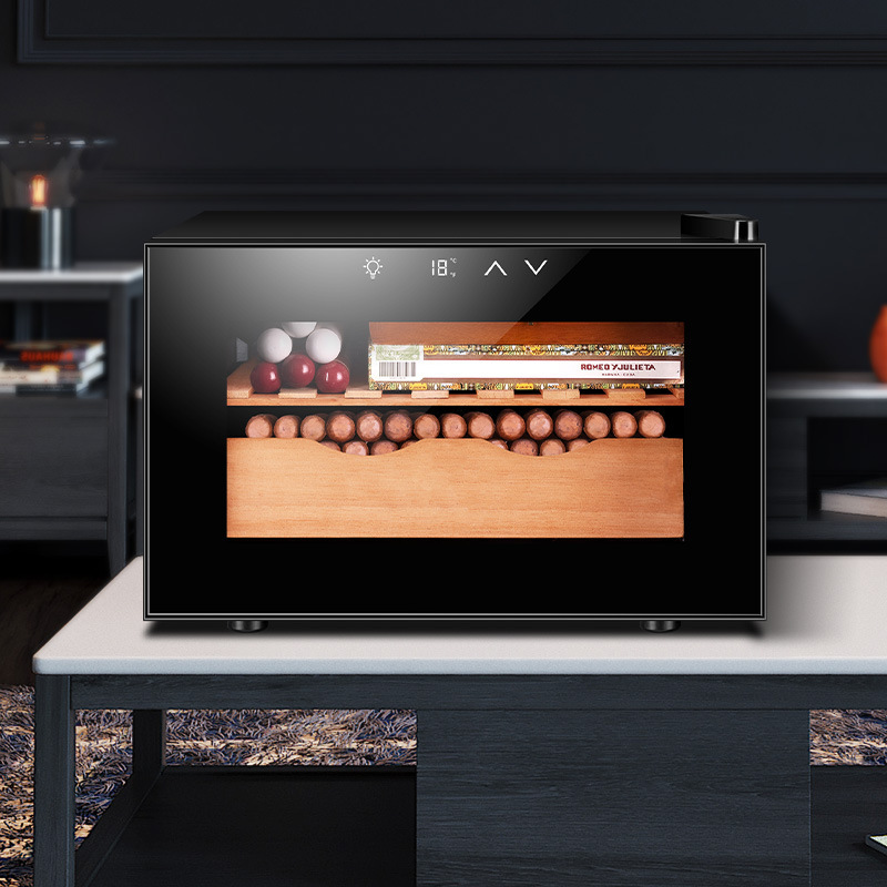 Ebony Dragon 25C шкаф для сигар из кедра, мини-увлажняющий шкаф для сигар, домашний маленький встроенный алкогольный шкаф