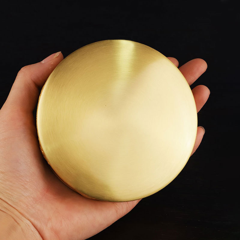 Pure Copper Mandala Plate, College Design, Can Be Carried with You to Provide Mandala Eight Auspicious Mandala Small Mandala