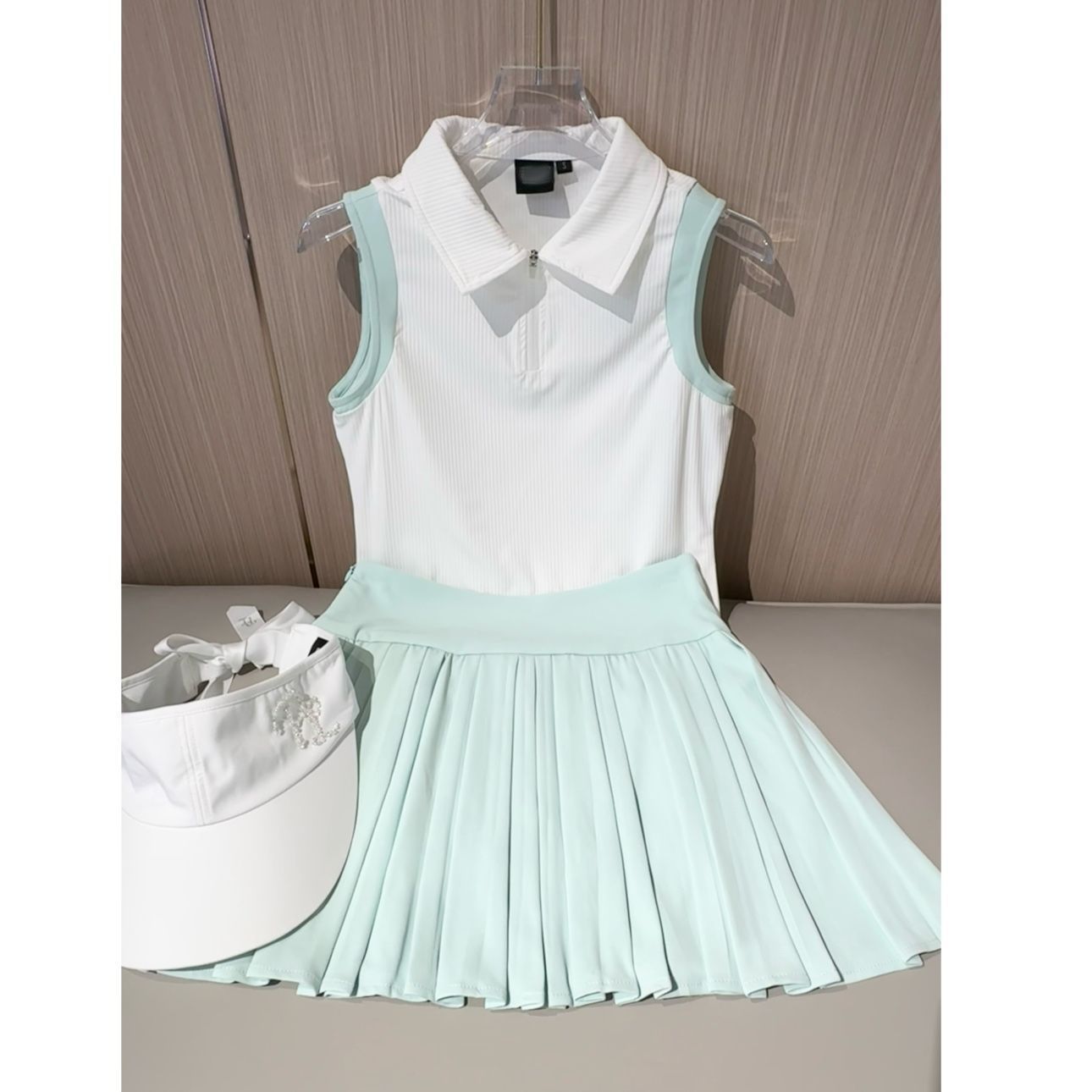 Гольф одежда для женщин, летний корейский вариант, короткий рукав, женский костюм, теннисный костюм, дышащая юбка для гольфа