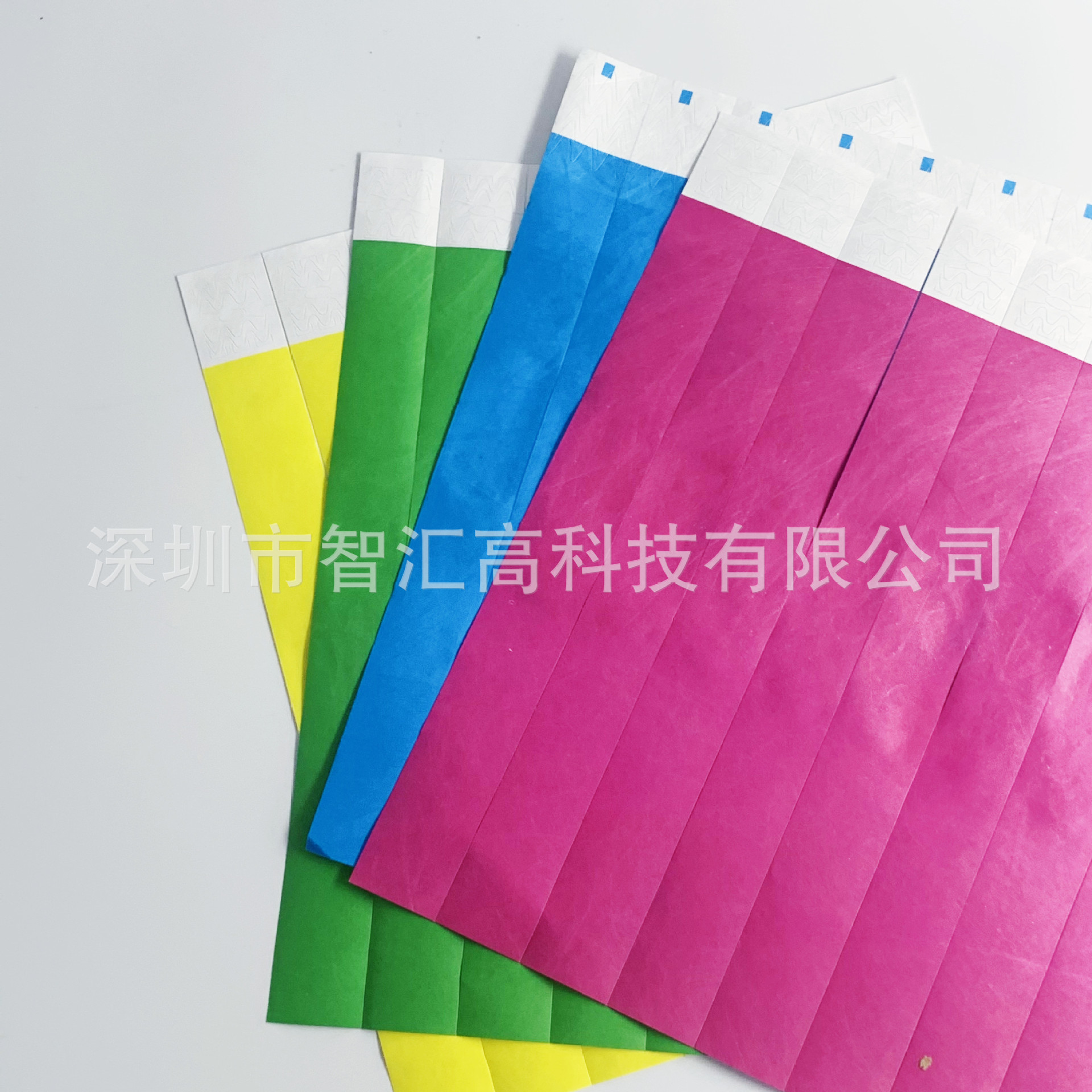 Rfid Digital Label Factory Rfid Wristband Chip Uhf Paper Wrist Strap Dupont Paper Wrist Strap