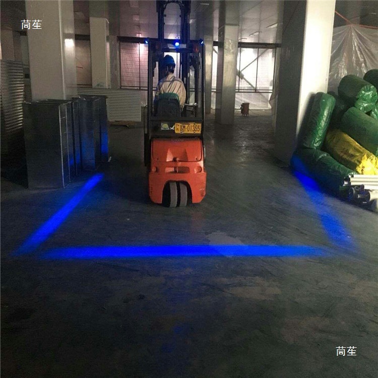 Led Red and Blue Light Forklift Warning Light One-Line Light Type Work Instruction Signal Light 10-80V Universal