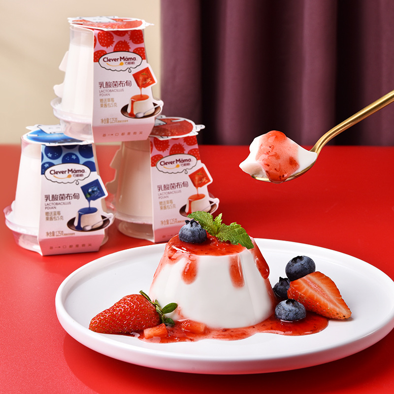 Qiao Ma Egg Budian 125g Jam Lactic Acid Bacteria Budian Snacks Source Factory Delicious Wholesale Bulk