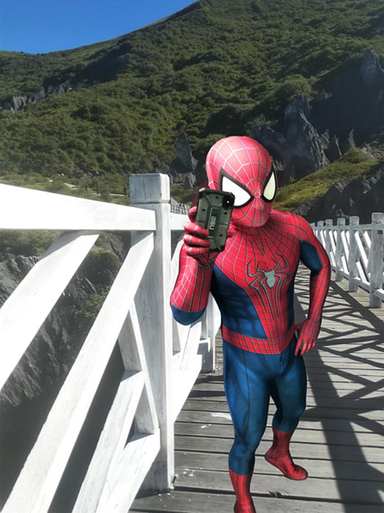 Extraordinary 2 Spider-Man Cosplay All-Inclusive Bodysuit Spandex Elastic Digital Printing Comic Show Performance Clothing