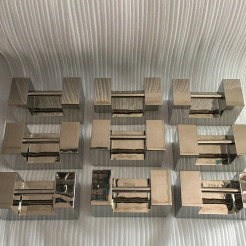 Langgu weight 25kg lock type 304 stainless steel weight F2 grade 20kg stainless steel for food factory and pharmaceutical factory 10kg