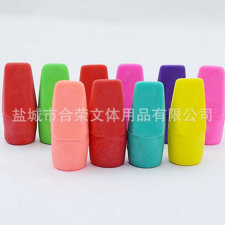 Bullet Eraser Set for Pencil with Knife Type Leather Head Injection Bullet Eraser Spot Wholesale