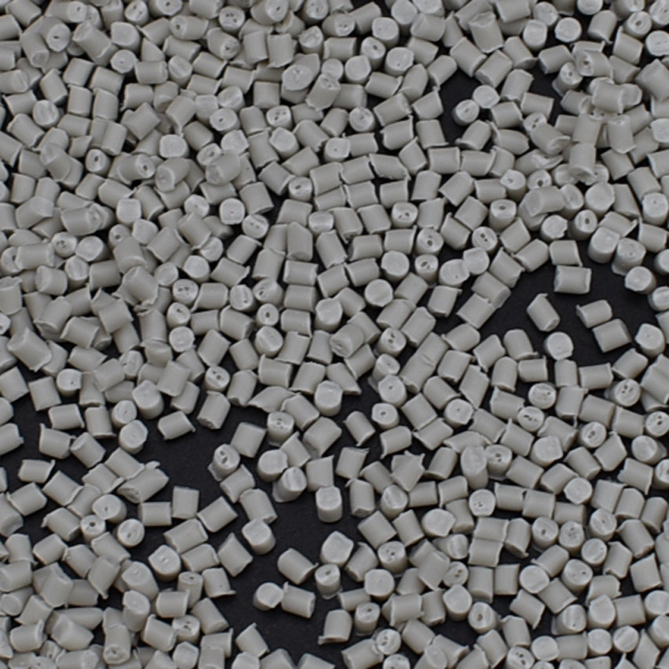 Wholesale gray white impact-resistant PP material GRS Certified plastic recycled PP particles polypropylene recycled particles manufacturer