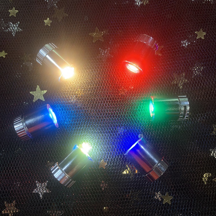 Electroplated color small lamp LED electronic lamp white light children diy luminous handmade accessories mini turn decorative lamp