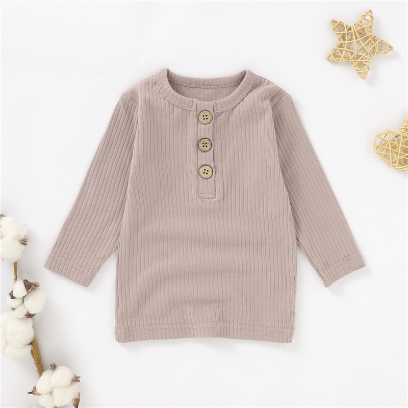 Foreign Trade Children's Autumn Clothes Baby's Home Clothes Top Children's Pullover Pit-strip Knitted Shirt Long-sleeved Ins Children's Top