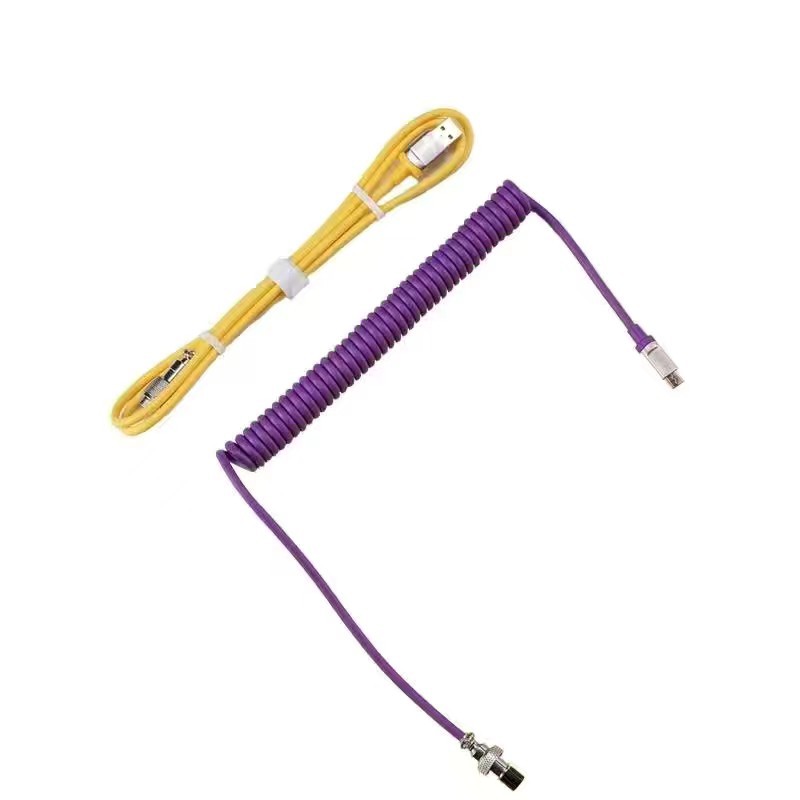 Mechanical keyboard line flight line spiral line spring line USB line customized color line game keyboard line spot