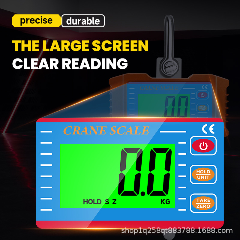 1000Kg/1500Kg/2000Kg Digital Crane Scale 1T1.5T2T Digital Scale Portable Hook Scale Crane Scale
