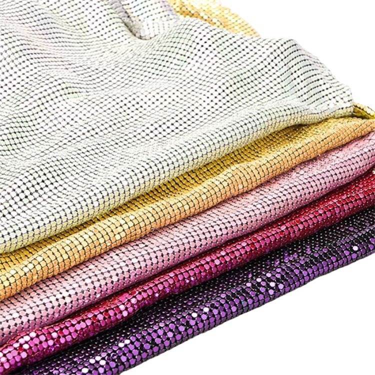 Decorative Mesh for Clothing, Sequin Bags, Metal Sequin Aluminum Mesh Curtain, Metal Decorative Mesh Curtain, Partition Aluminum Mesh