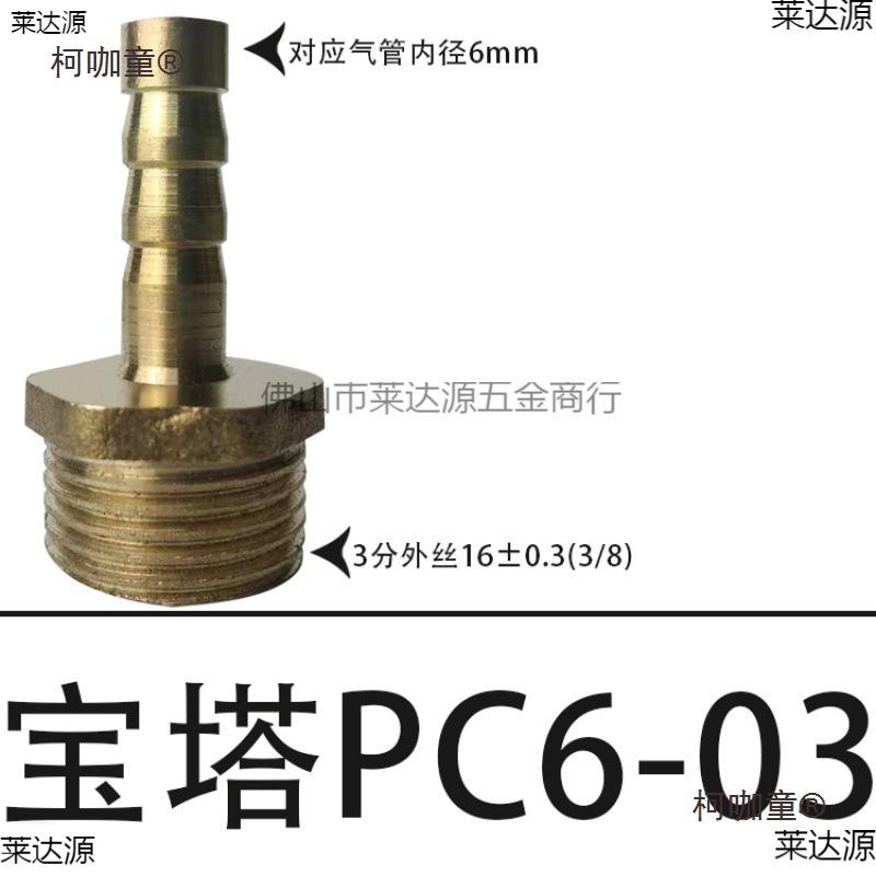 All-Copper Gas Hose 1/2 Inch Male Thread Adapter Copper Cone Nozzle External Thread Cone Metabo