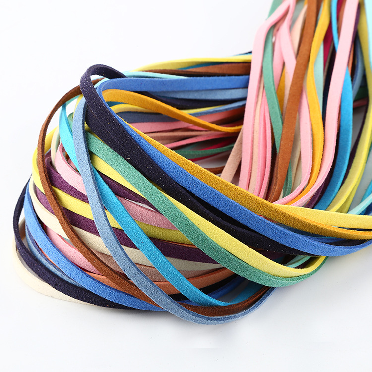 Korean Velvet Leather Rope, Leather Rope, Deer Leather Rope, Clothing, Shoes and Hats, DTY Jewelry Accessories, Various Specifications, Factory Direct Sales