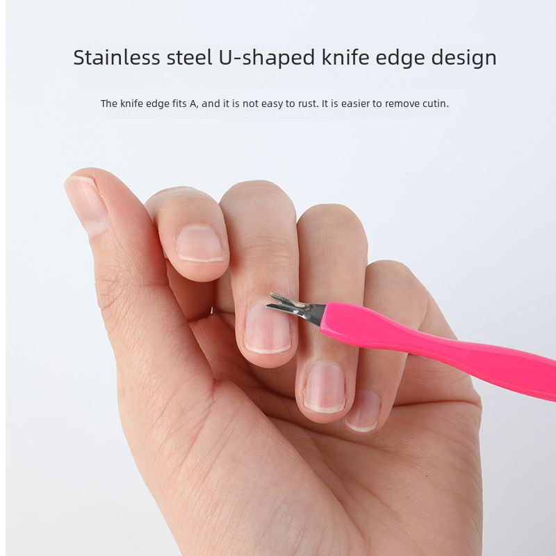 Nail Art Dead Skin Fork Nail Care Nail Art Dead Skin Push Exfoliating Dead Skin Nail Barb Exfoliating Dead Skin Repair Tool