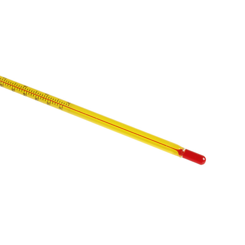 Manufacturers Supply Double-Sided Engraved Line -20 ~ 110 ° C Black Cap Scale Glass Rod Thermometer