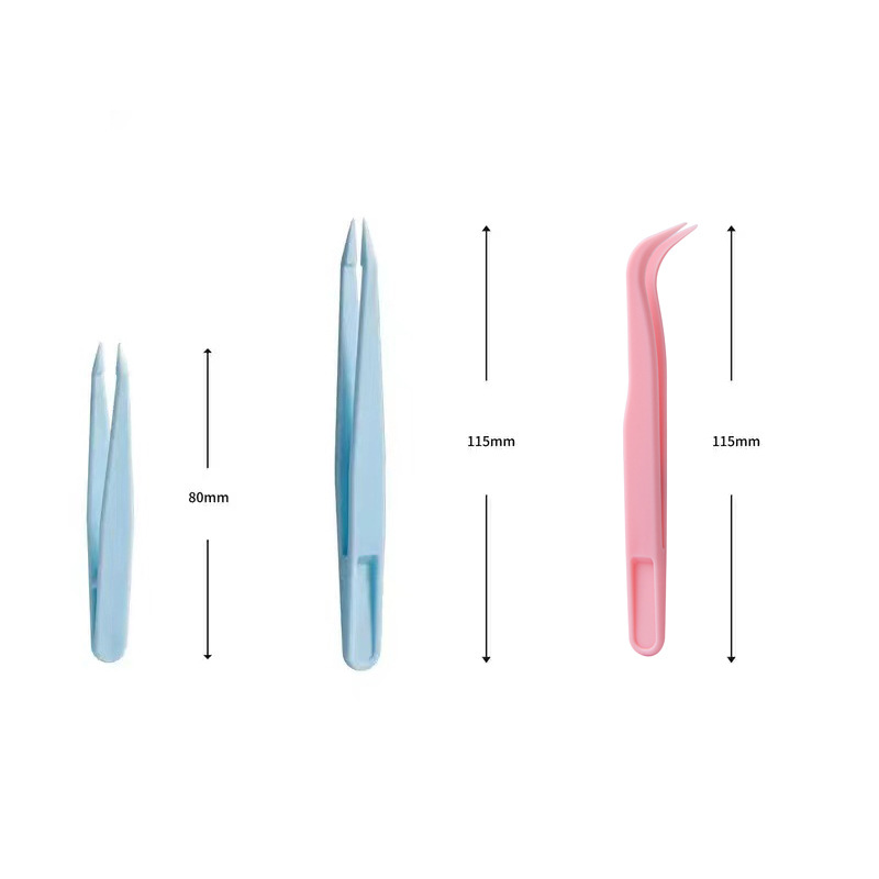 Macaron Handbook Colorfulful Guka Plastic Tweezers Nail Art Stickers Diamond Painting Pointed Quiet Book 6cm Small Clip