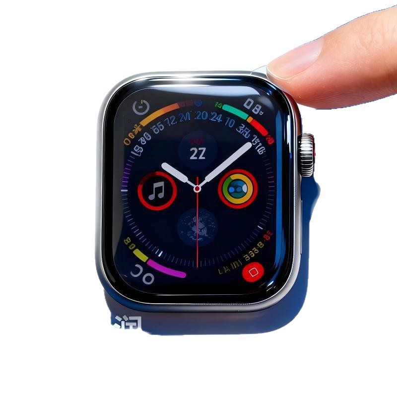 Applewatchs S10 45mm Silver Hd High Transparency Anti-Fall Explosion-Proof Anti-Scratch Watch Film Protective Film