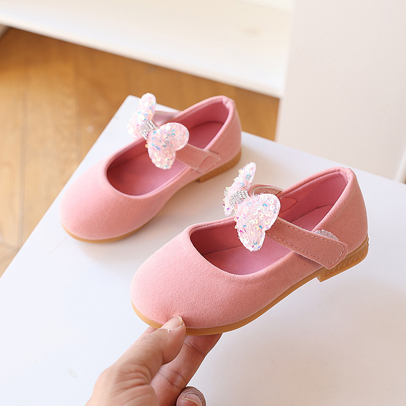 Girls Shoes New Princess Shoes Little Girls Shoes Bow Spring and Autumn Children's Women's Performance Children's Shoes Soft Sole