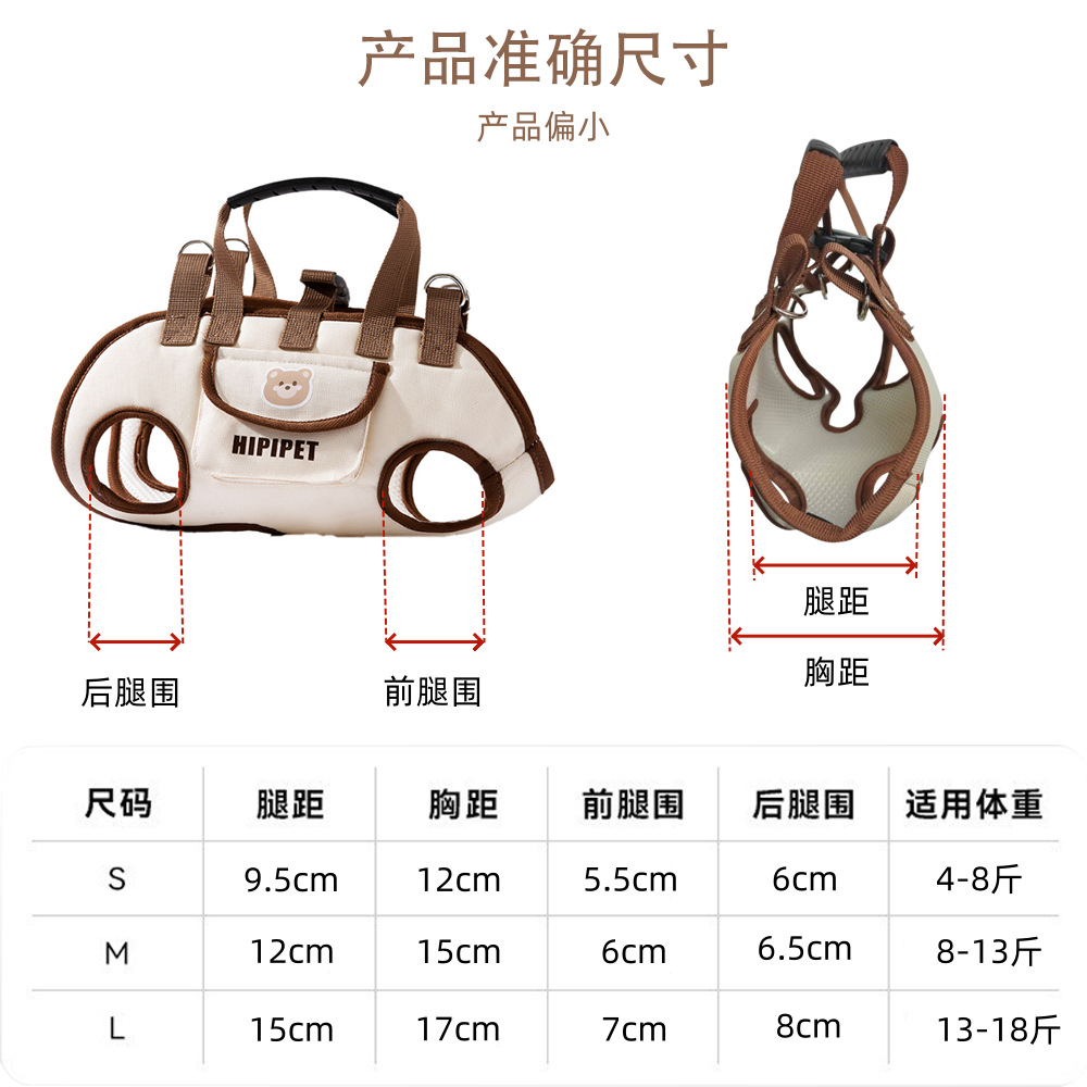 Outdoor Dog Outing Portable Bag, Portable Cross-Body Puppy Backpack with Strap, Pet Travel Bag, Travel Supplies