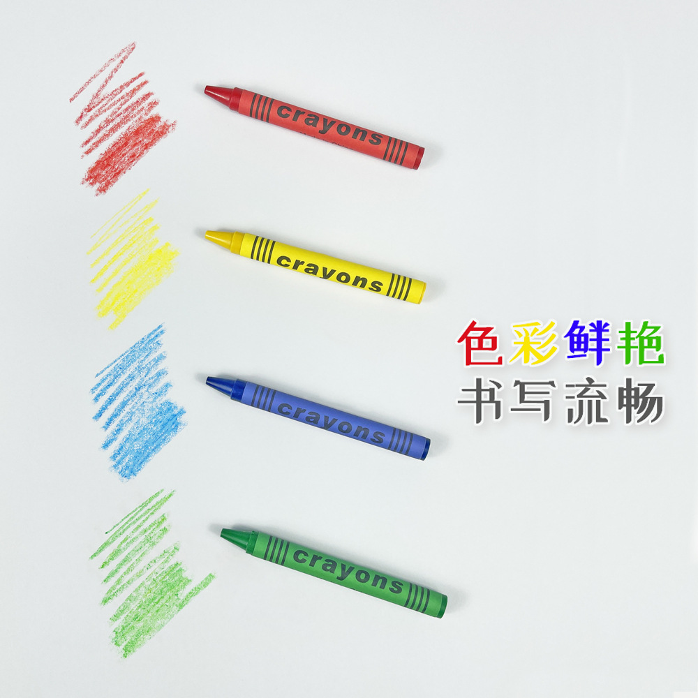 Crayon 6 colors 8 colors 12 colors 24 colors boxed oil painting stick graffiti color filling painting cross-border children's art supplies in stock