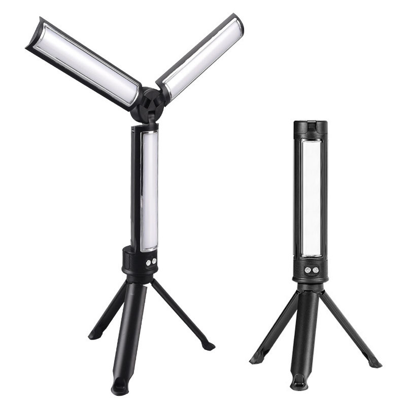 Cross-border new live fill light outdoor lighting camping light led rechargeable folding multi-function work light