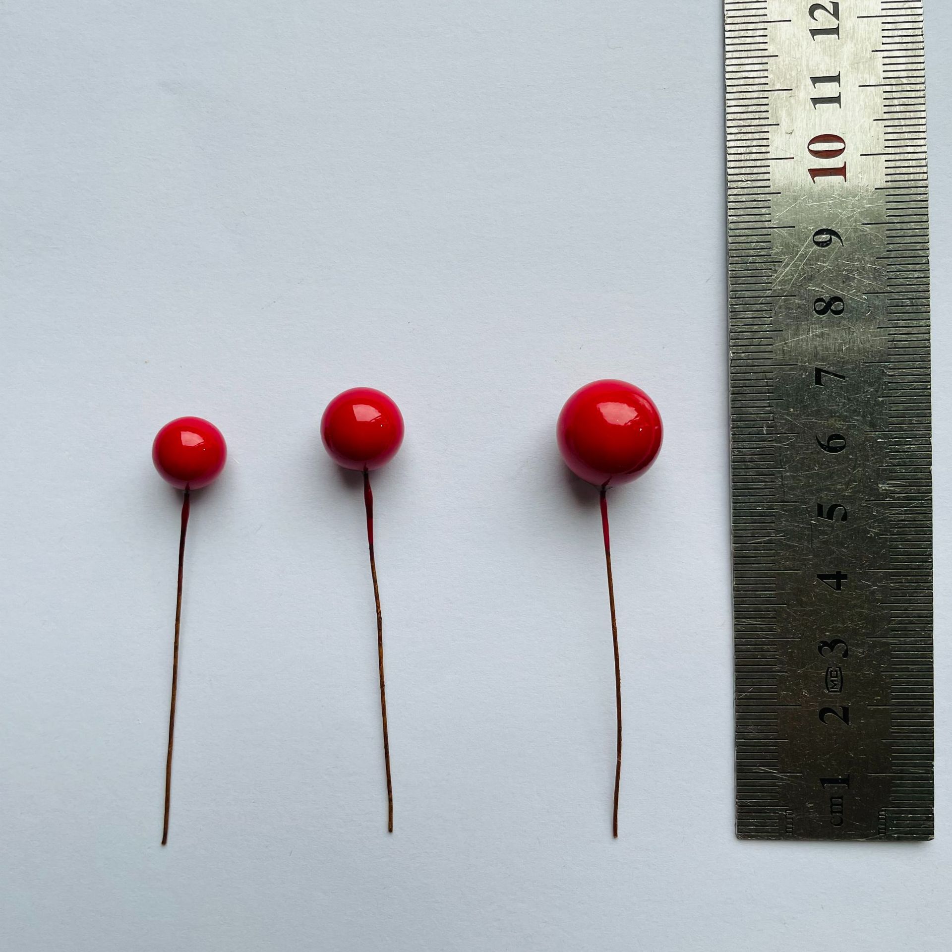 Christmas Red Fruit Artificial Small Berry Foam Red Fruit Small Red Bean Ball DIY Hand-Rolled Branch Accessories Garland Accessories