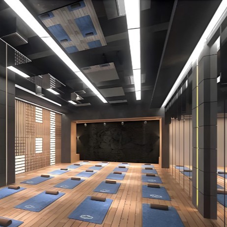 Led Strip Light Modern Linear Office Panel Light Supermarket Gym Square Ceiling Aluminum Grille Linear Light