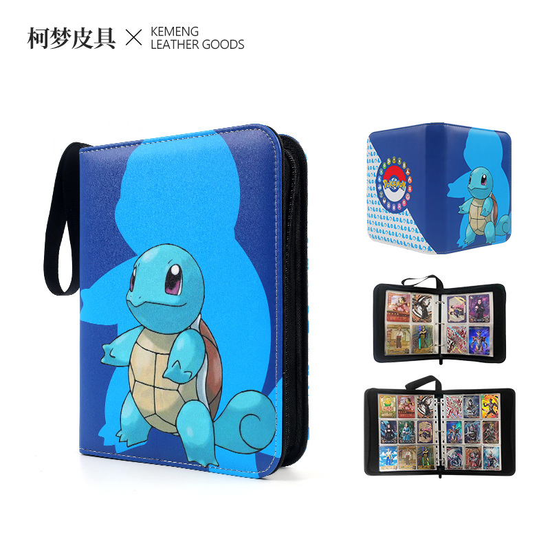 in stock Wholesale Pokémon Card Book Collection Elf Baokemeng Storage Card Book Jiugongge Loose-leaf Card Book