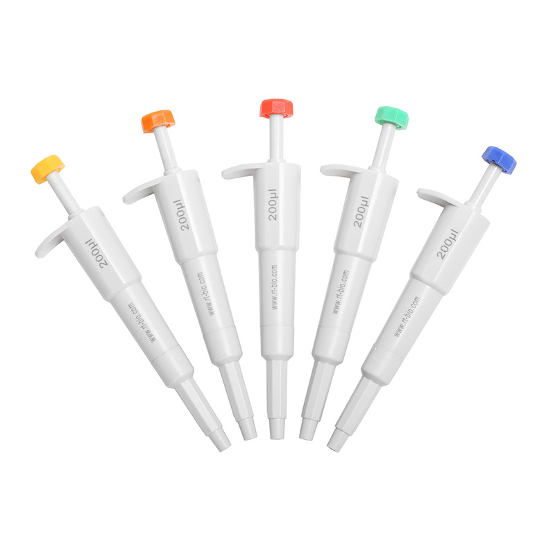 Rongtai Color Range Mini Pipette Single Channel Fixed Pipette Transfer Gun Sample Gun