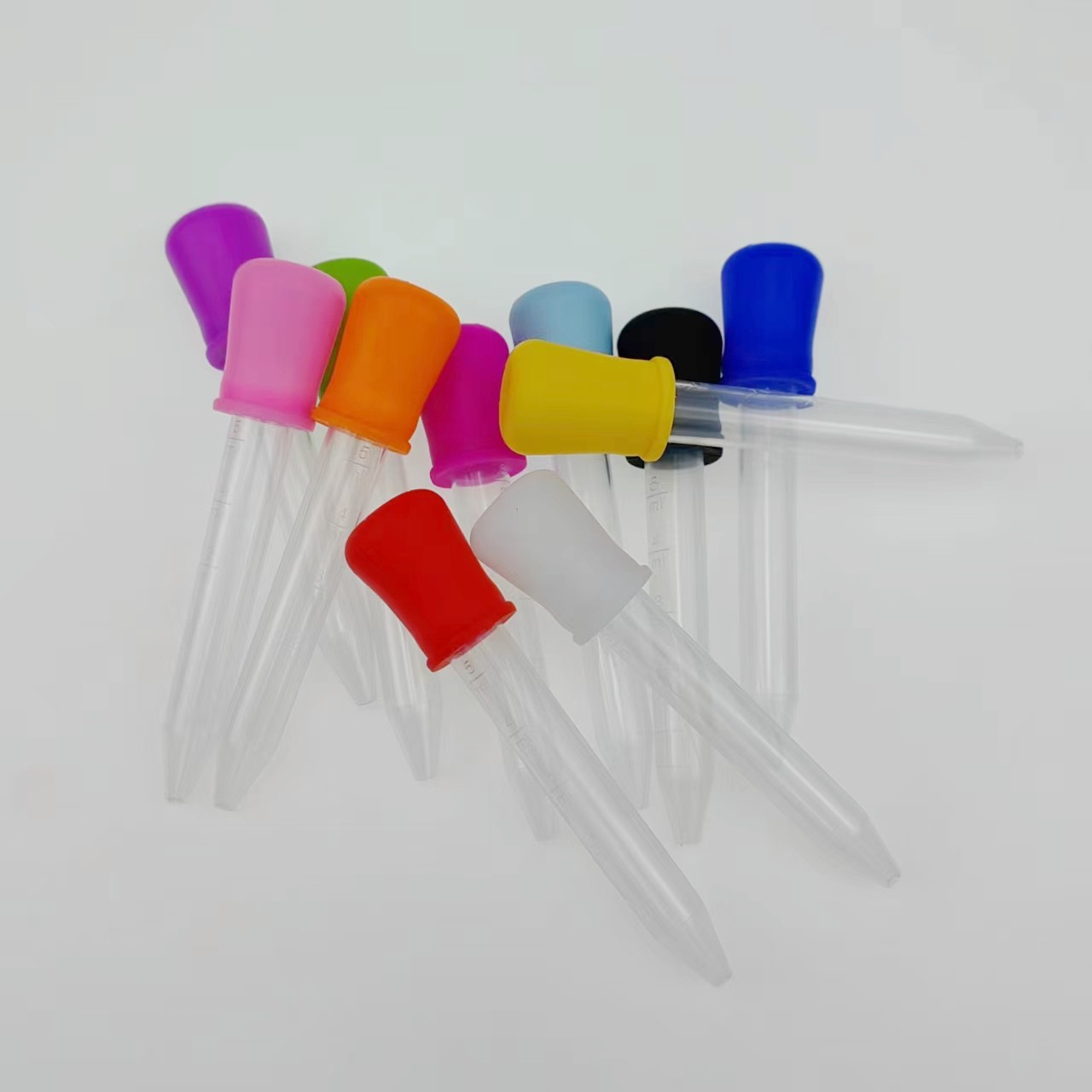 Silicone dropper Children Baby anti-choke medicine feeder medicine dropper 5ml test tube medicine feeding tool dropper