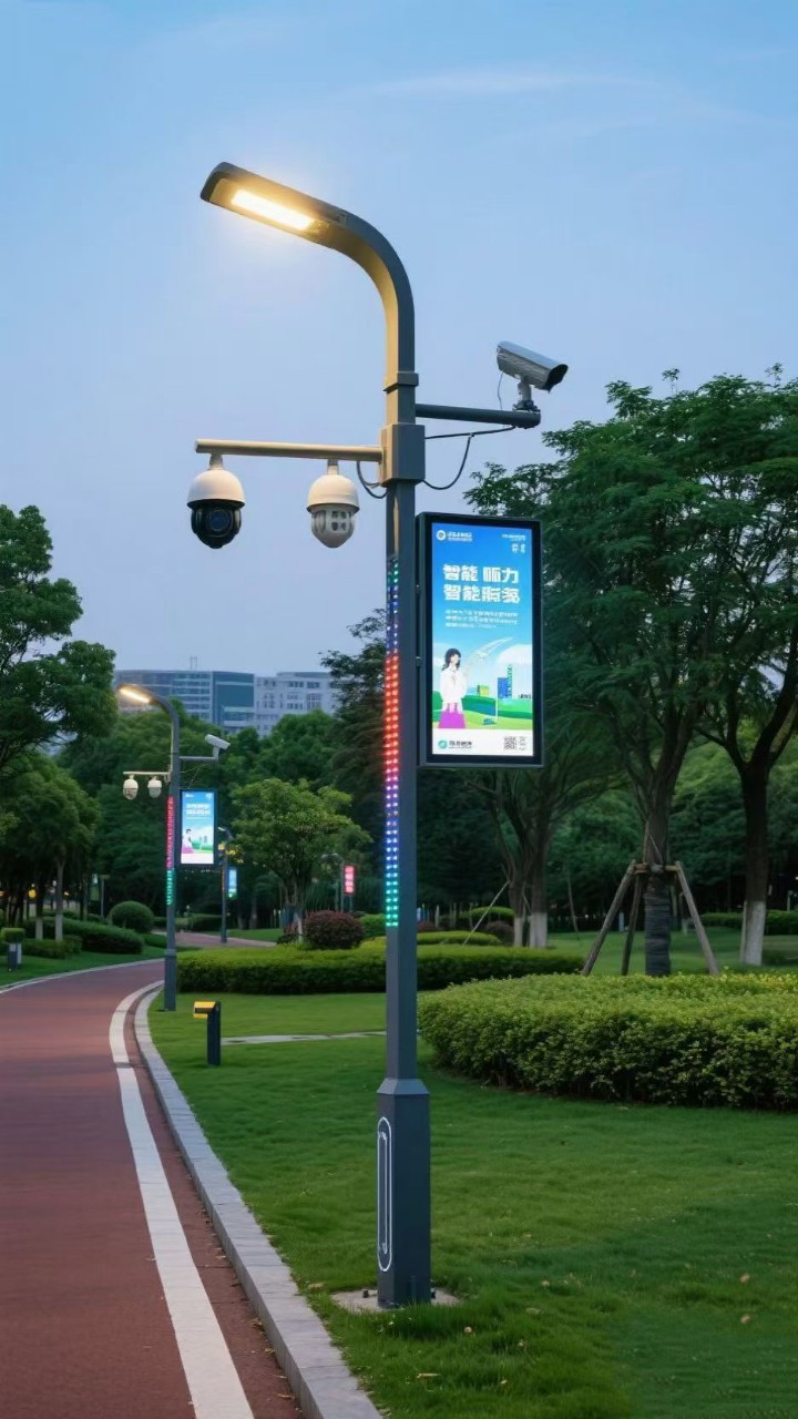 Производители умных уличных фонарей поставляют 5G умные светильники, Wi-Fi мониторинговые столбы, умные светильники, уличные фонари для умного города