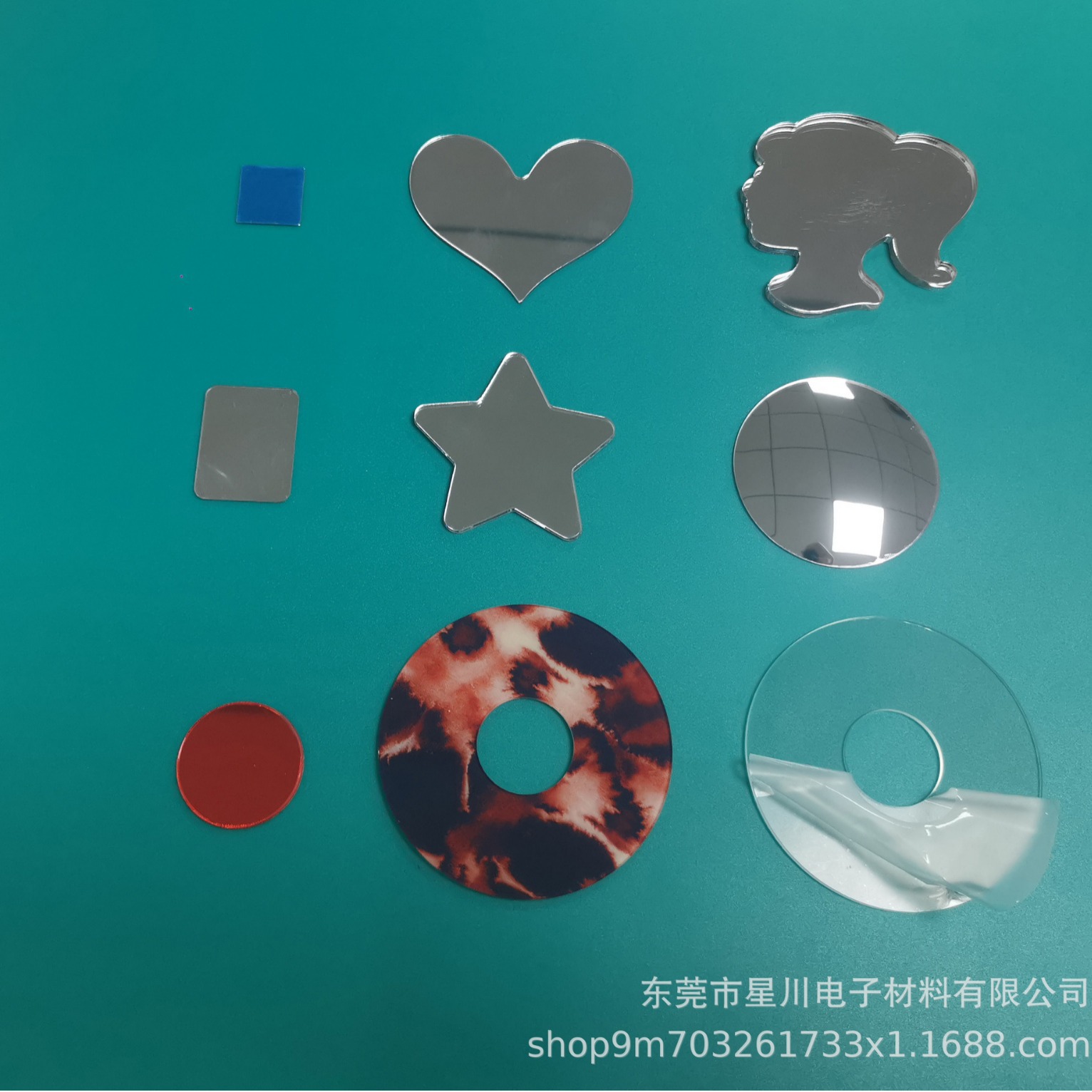 Acrylic Lens High-Definition Makeup Mirror Pc Double-Sided Mirror Custom Thousand-Layer Abyss Mirror Self-Adhesive Petg Eco-Friendly Toy Mirror