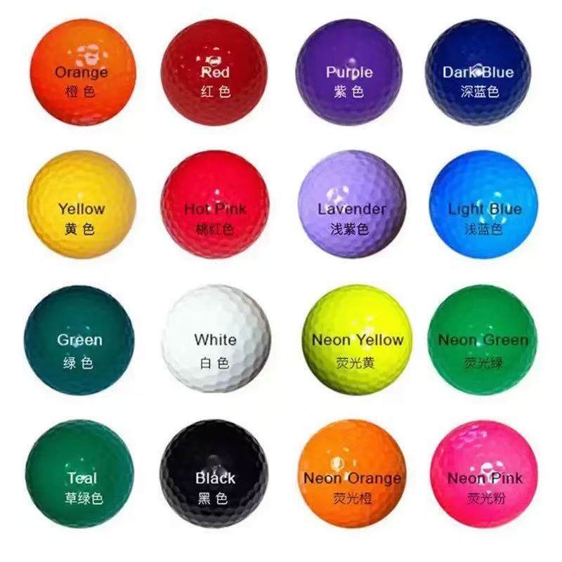 Golf Colorful Practice Ball Manufacturer Golf Two-Layer Practice Ball Blank Ball Can Be Printed with Logo