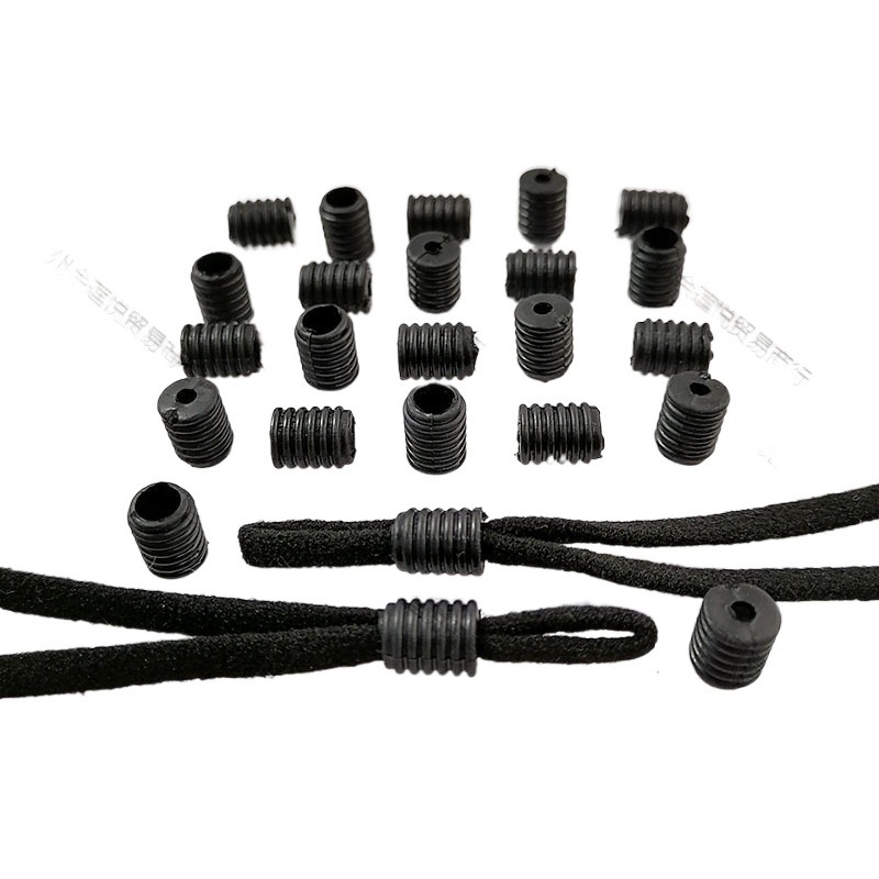 White Mask Adjustment Buckle, Plastic Heart-Shaped Silicone Large Hole Threaded Buckle, Elastic Cord, Pvc Buckle, Mouth Guard