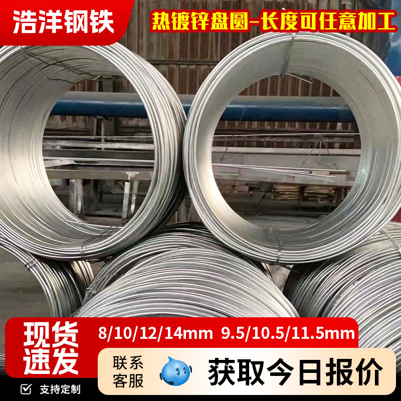 Rainproof Stainless Steel High Zinc Layer Hot-Dip Galvanized Round Steel Q235 Construction Grounding Galvanized Disc Round Hpb300 Galvanized Round Steel Bar