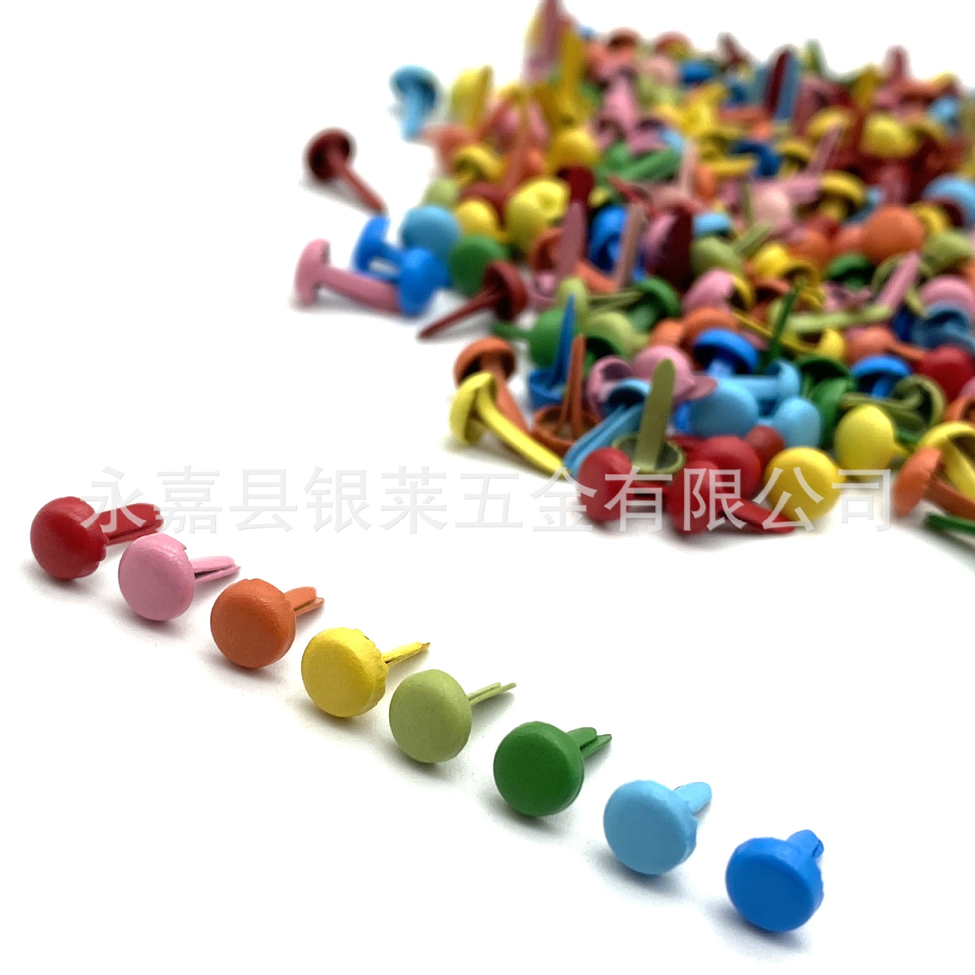 Оптовая продажа мини-металлических двухногих гвоздей 4.5*8.5мм