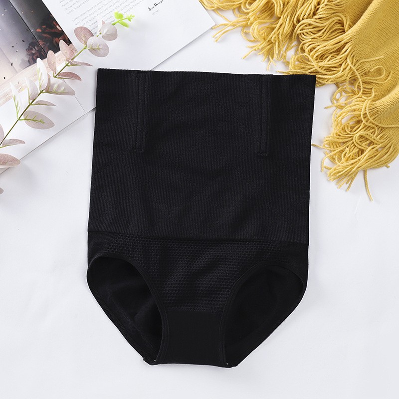 High Waist Abdominal Tinker Panties Postpartum Abdominal Tinker Seamless Traceless Gastric Tinker Hip Body Shaping Pants Women's Body Shaping Pants Large Size