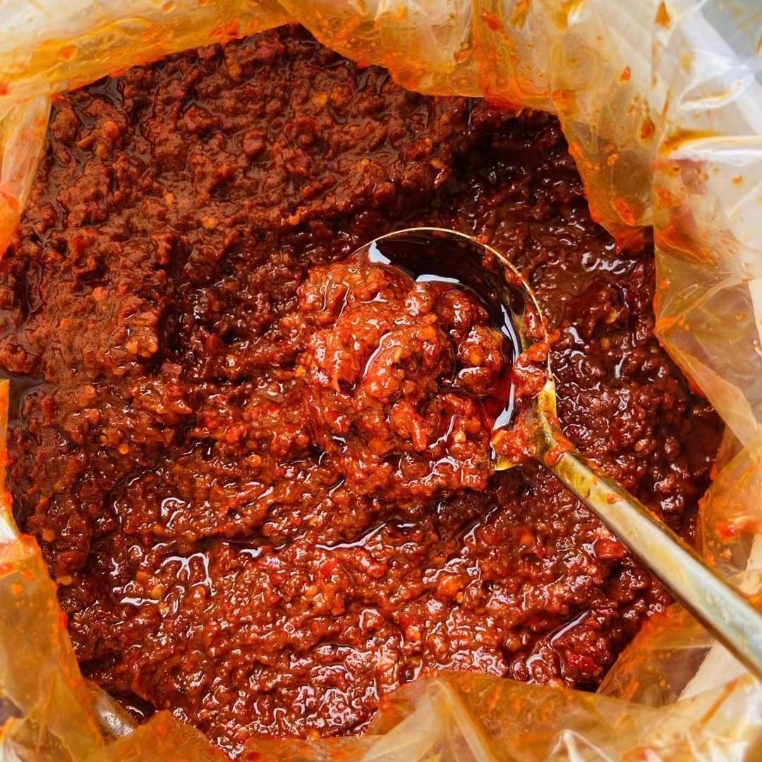 Spicy Sauce Beef Sauce Wholesale Spicy Sauce Large Barrel Commercial Spicy Sauce Machine Runjiang Lake Street Stall Freshly Sold Model