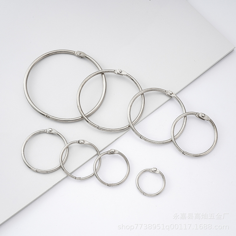 Shower Curtain Opening Metal Ring Curtain Buckle Ring Hanger Ring Roman Rod Ring Shower Curtain Hook Accessories