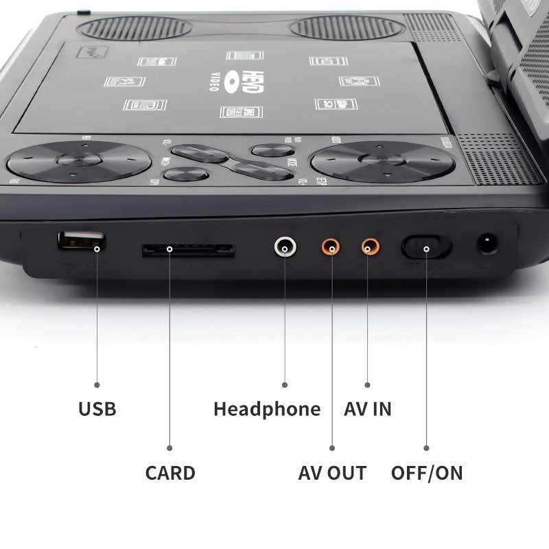 Hd Mobile Dvd Player Kidsren's Learning Disc Player Portable with Tv Original Imported Movement